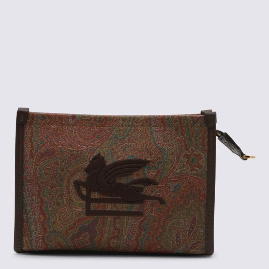 26SS 에트로 클러치/파우치 WP2C0014 AA027M0019 BROWN - ETRO