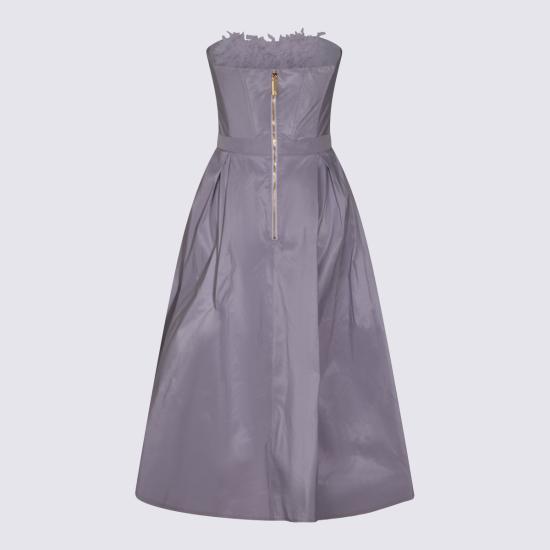 26SS 엘리자베타프랜치 롱 원피스 AB94262E2 EV7 Lilla - ELISABETTA FRANCHI