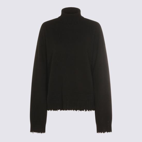 25FW 우마 왕 터틀넥 UK7154 UW900 BLACK - UMA WANG
