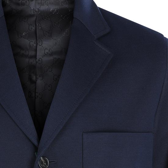 26SS 구찌 싱글 브레스트 코튼 저지 재킷 846713 ZAM6R4240 CASPIAN - GUCCI