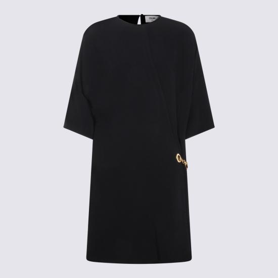 26SS 셀린느 캐디 랩 드레스 RR0K80T25 38NO BLACK - CELINE
