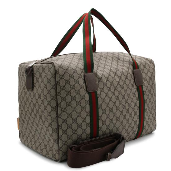 26SS 구찌 라지 더플백 스퀘어 웹 소프트 GG 수프림 758664 FACK79768 BEIGE - GUCCI