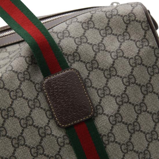 26SS 구찌 라지 더플백 스퀘어 웹 소프트 GG 수프림 758664 FACK79768 BEIGE - GUCCI