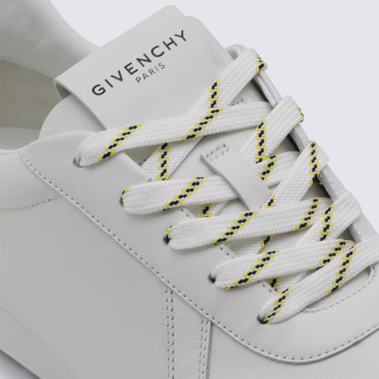 26SS 지방시 글라이드 레더 스니커즈 BH00B4 H1X1100 White - GIVENCHY