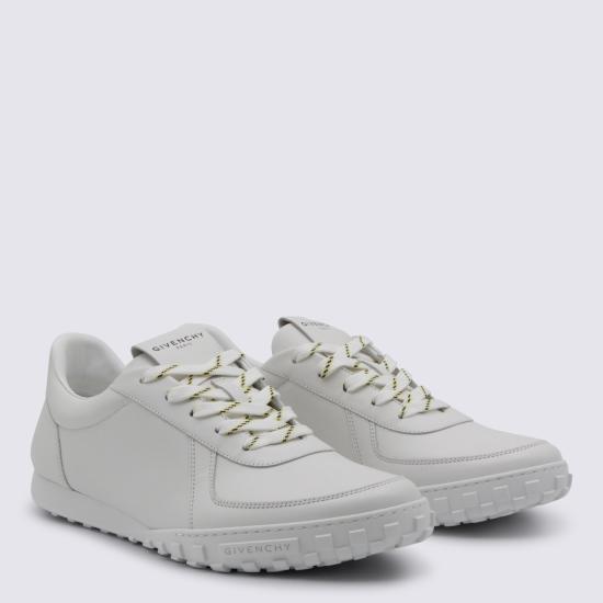 26SS 지방시 글라이드 레더 스니커즈 BH00B4 H1X1100 White - GIVENCHY