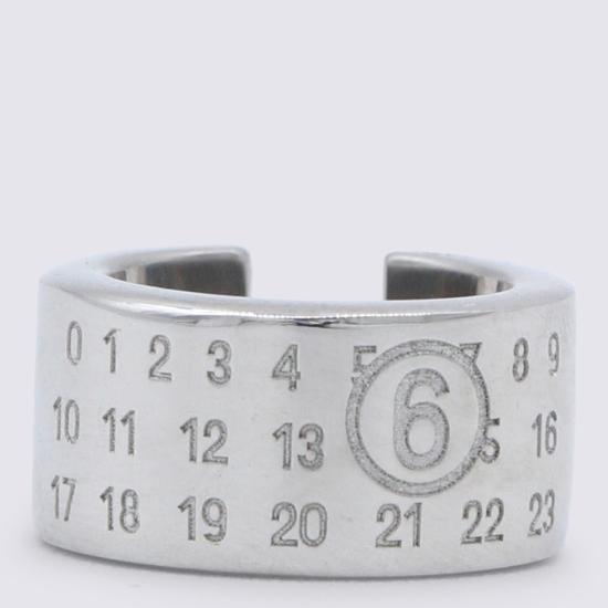 26SS MM6 메종마르지엘라 반지 SM6VG0113 P6469951 POLISHED PALLADIUM - MM6 MAISON MARGIELA