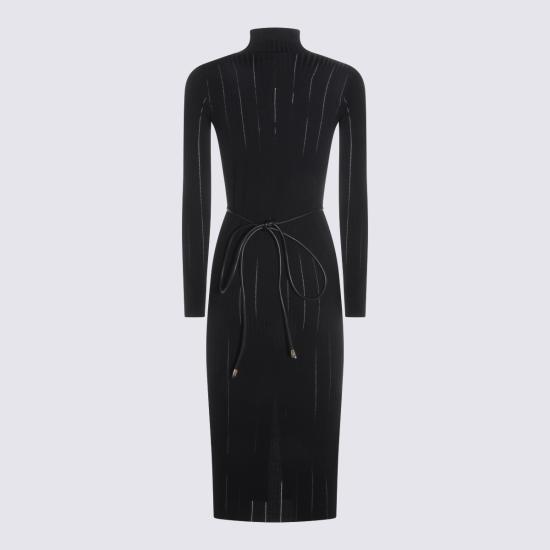 26SS 엘리자베타프랜치 미디 원피스 AM15S61E2 110 Nero - ELISABETTA FRANCHI