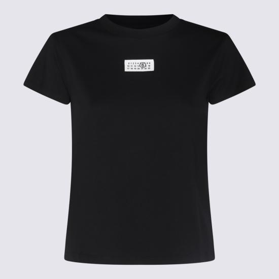 26SS MM6 메종마르지엘라 뉴메릭 코튼 저지 티셔츠 S52GC0327 M20170900 BLACK - MM6 MAISON MARGIELA