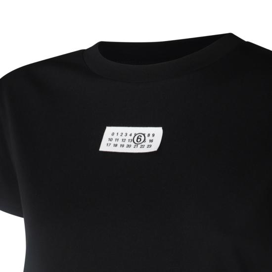 26SS MM6 메종마르지엘라 뉴메릭 코튼 저지 티셔츠 S52GC0327 M20170900 BLACK - MM6 MAISON MARGIELA