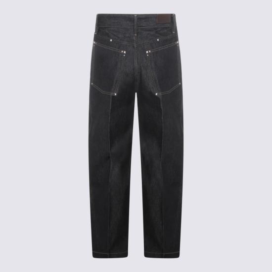 26SS 르메르 스터드 와이드 팬츠 PA1288 LD1061BK965 SLATE - LEMAIRE