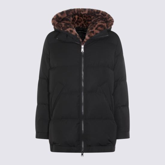 25FW 루 안드레아 코트 YZ204050 LUW5MAT2BLACK BLACK LEOPARD