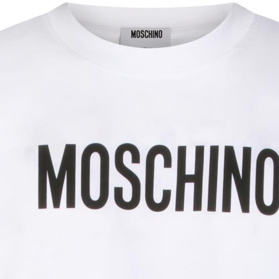26SS 모스키노 반팔 티셔츠 261ZZ0713 02411001 WHITE - MOSCHINO