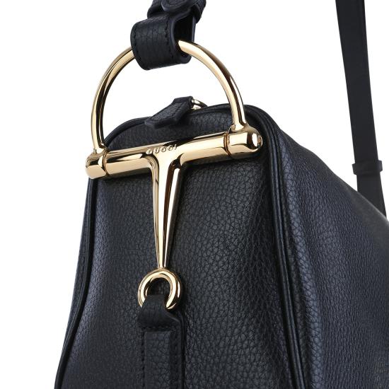 26SS 구찌 하프 홀스빗 미디엄 숄더백 860787 AAFDM1000 BLACK - GUCCI