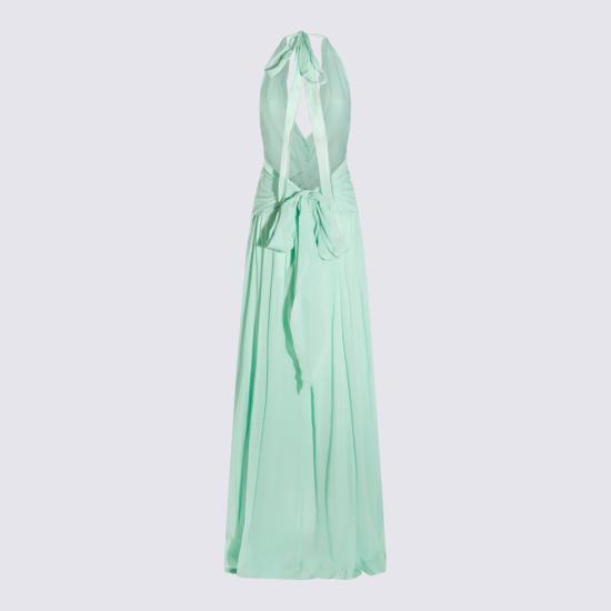 26SS 블루마린 롱 원피스 P622A803A N0477 GREEN LILY - BLUMARINE