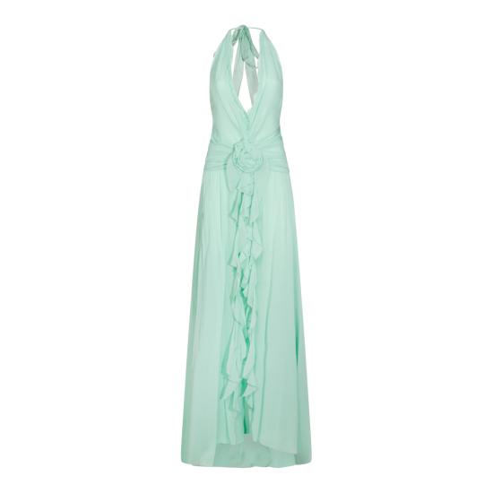 26SS 블루마린 롱 원피스 P622A803A N0477 GREEN LILY