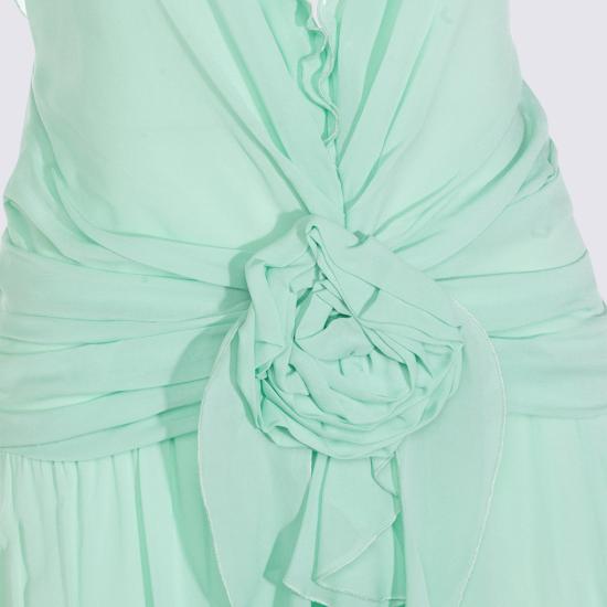 26SS 블루마린 롱 원피스 P622A803A N0477 GREEN LILY - BLUMARINE