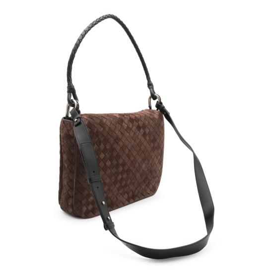 25FW 보테가베네타 스웨이드 숄더백 795074 V1QE52610 FONDANT - BOTTEGA VENETA