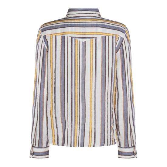25FW 셀린느 블라우스 RC06H0855 GAS3 CHALK YELLOW BLUE - CELINE