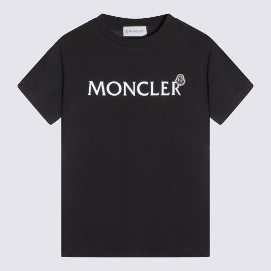 26SS [키즈] 몽클레어 티셔츠 L19548C00010 89AFV999 Black