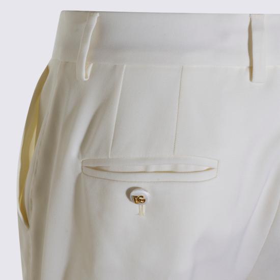 26SS 돌체앤가바나 울 트라우저 FT0CXT FUBGCW0001 BIANCO - DOLCE & GABBANA