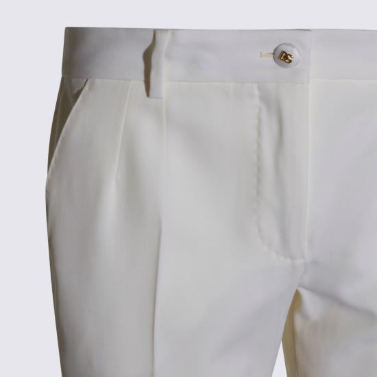 26SS 돌체앤가바나 울 트라우저 FT0CXT FUBGCW0001 BIANCO - DOLCE & GABBANA