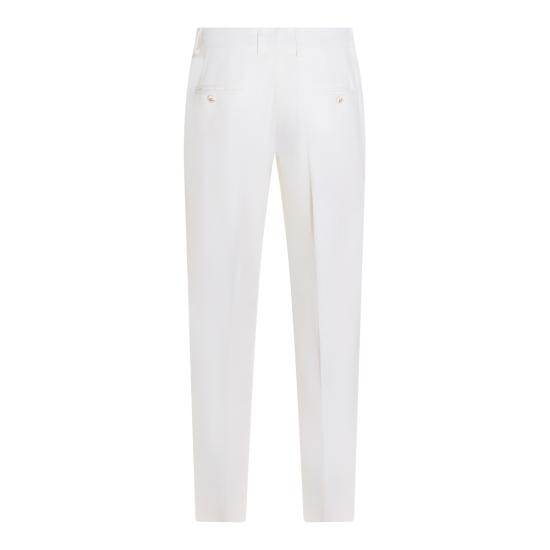 26SS 돌체앤가바나 울 트라우저 FT0CXT FUBGCW0001 BIANCO - DOLCE & GABBANA
