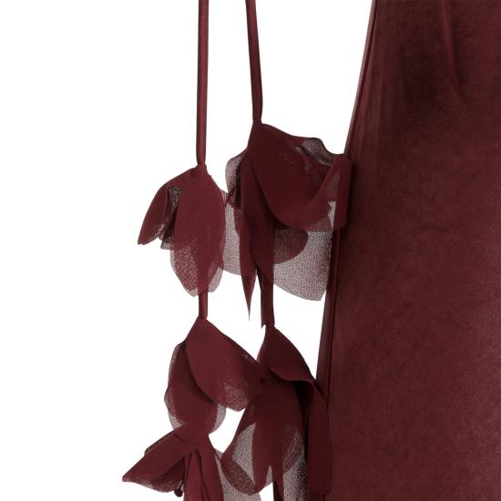 26SS 셀프 포트레이트 롱 원피스 RS26218MBU BURGUNDY - SELF PORTRAIT