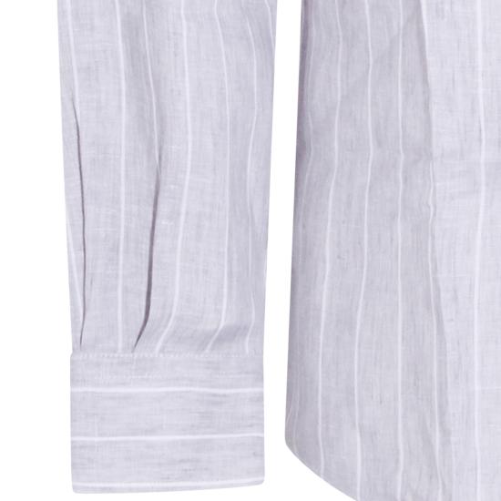26SS 브루넬로 쿠치넬리 긴팔 셔츠 MA6860627 C102 PEARL - BRUNELLO CUCINELLI