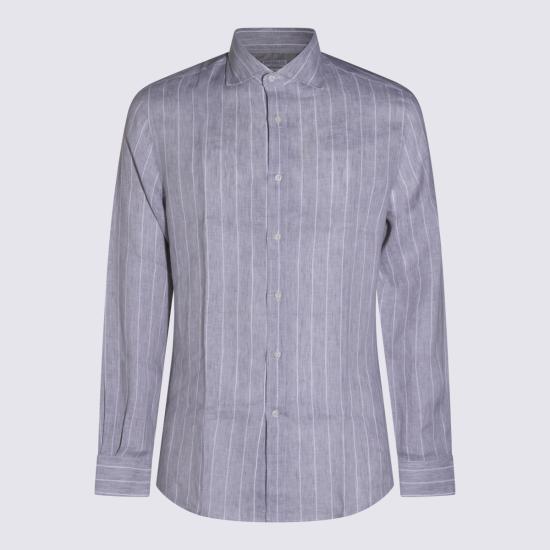 26SS 브루넬로 쿠치넬리 긴팔 셔츠 MA6860627 C102 PEARL - BRUNELLO CUCINELLI