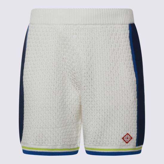 26SS 카사블랑카 숏팬츠 MSS26KW1311 01 WHITE BLUE