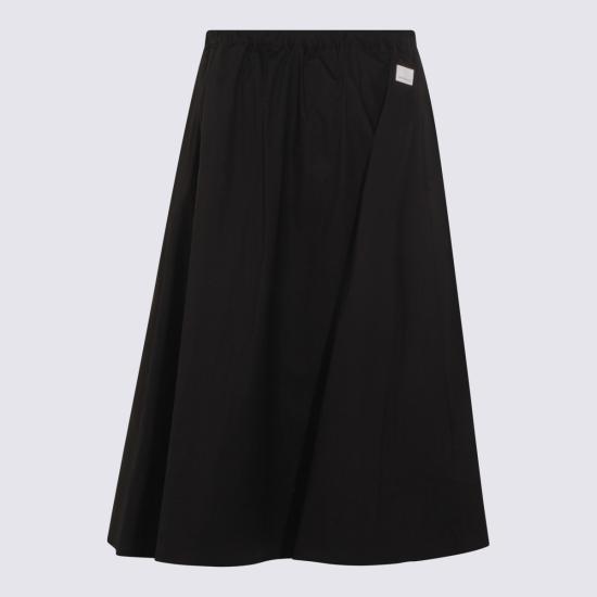 26SS 나인인더모닝 롱 스커트 NX01 G26NERO Nero - NINE IN THE MORNING