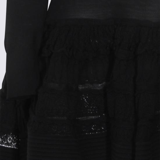 26SS 알라이아 미디 원피스 AA9R2867K164C 995 NOIR ALAIA - ALAIA