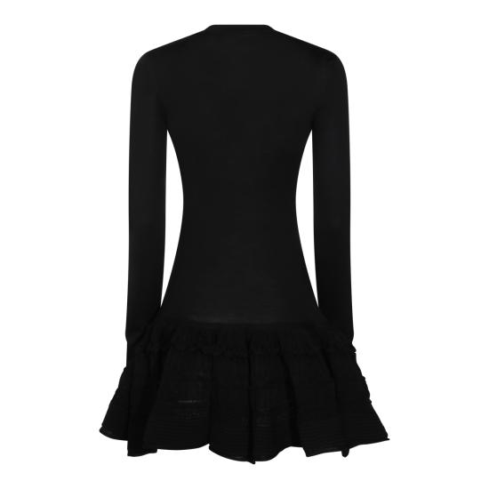 26SS 알라이아 미디 원피스 AA9R2867K164C 995 NOIR ALAIA - ALAIA