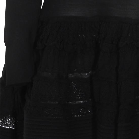 26SS 알라이아 미디 원피스 AA9R2867K164C 995 NOIR ALAIA - ALAIA