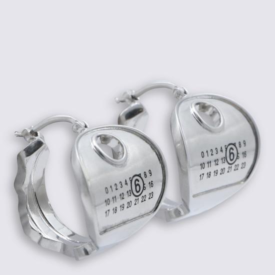 26SS MM6 메종마르지엘라 이어링 SM6VG0112 P7105 952 POLISHED PALLADIO DOM - MM6 MAISON MARGIELA