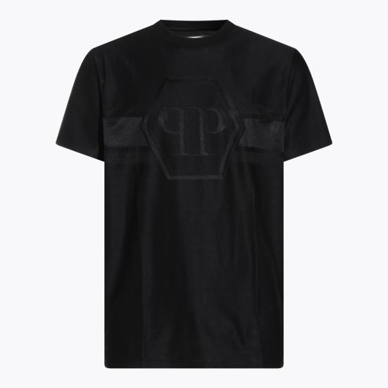 26SS 필립 플레인 반팔 티셔츠 SAFCMTK8885 PJY002N02 Black