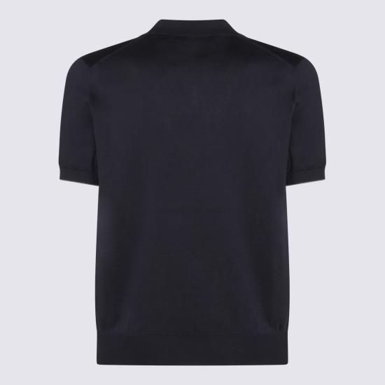 26SS 브루넬로 쿠치넬리 폴로 티셔츠 M29800145 CET50 Navy - BRUNELLO CUCINELLI