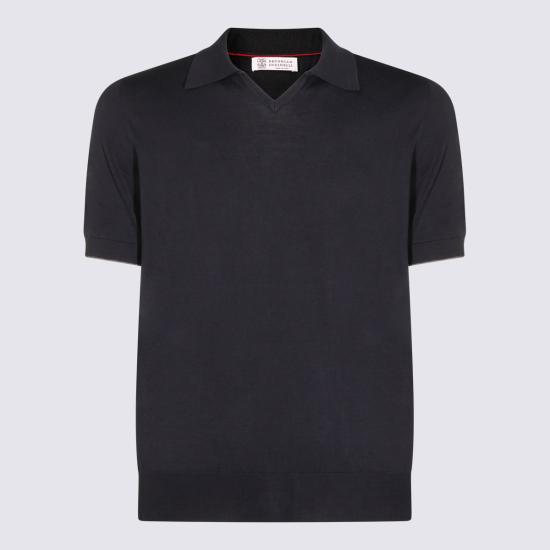 26SS 브루넬로 쿠치넬리 폴로 티셔츠 M29800145 CET50 Navy