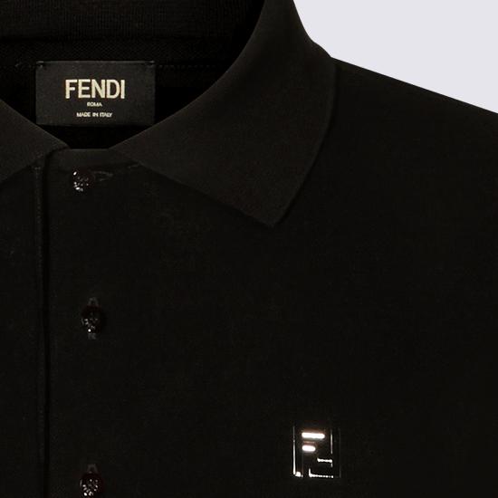 26SS 펜디 FF 메탈 피케 폴로 티셔츠 FY0985 AUA5F0QA1 Black - FENDI