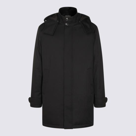 25FW 에르메네질도제냐 코트 UGTC5A2 G336K09R Black