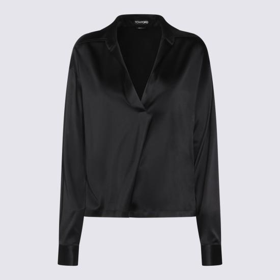 26SS 톰포드 블라우스 TS2144 FAX881NAA BLACK - TOMFORD