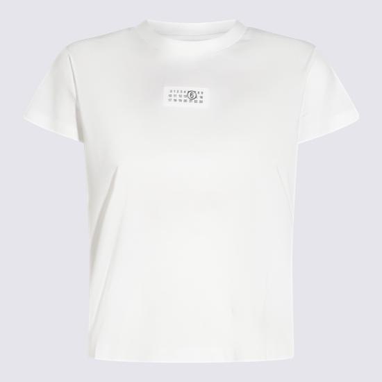26SS MM6 메종마르지엘라 뉴메릭 코튼 저지 티셔츠 S52GC0327 M20170101 WHITE - MM6 MAISON MARGIELA
