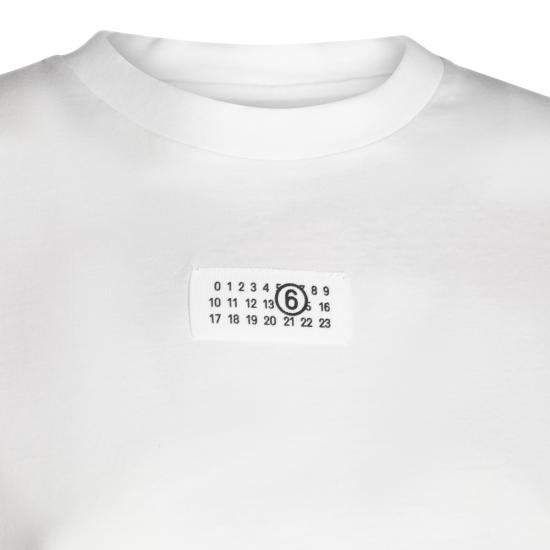 26SS MM6 메종마르지엘라 뉴메릭 코튼 저지 티셔츠 S52GC0327 M20170101 WHITE - MM6 MAISON MARGIELA