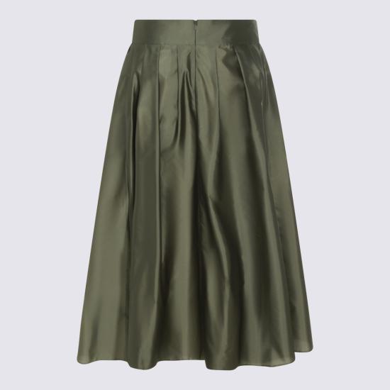 26SS 에스막스마라 에페토 폴리 스커트 2619101013600 10070004 Muschio - 'S MAX MARA