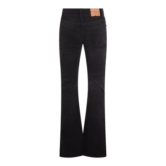 25FW 발렌시아가 슬림 핏 부츠컷 팬츠 838692 TSWC38582 BLACK - BALENCIAGA