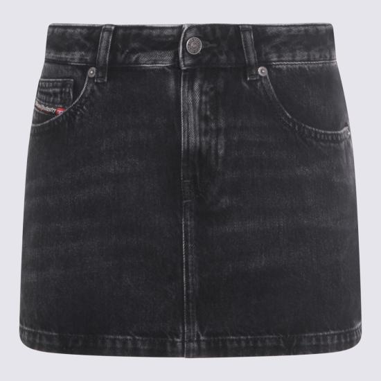26SS 디젤 데님 스커트 A04935 09P0902 BLACK - DIESEL