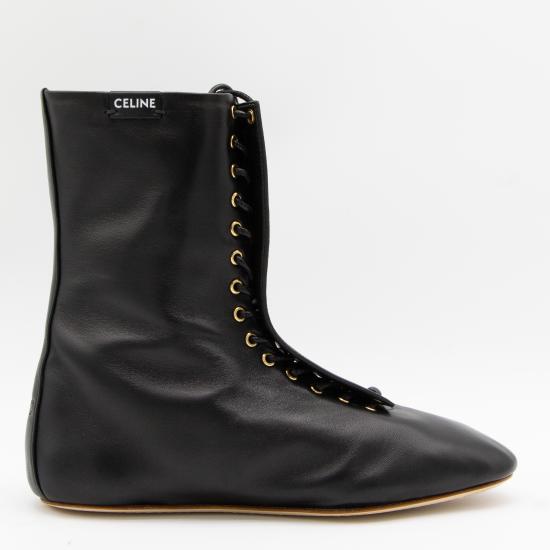 26SS 셀린느 발레 하이 레이스업 부츠 366535272C 38NO BLACK - CELINE
