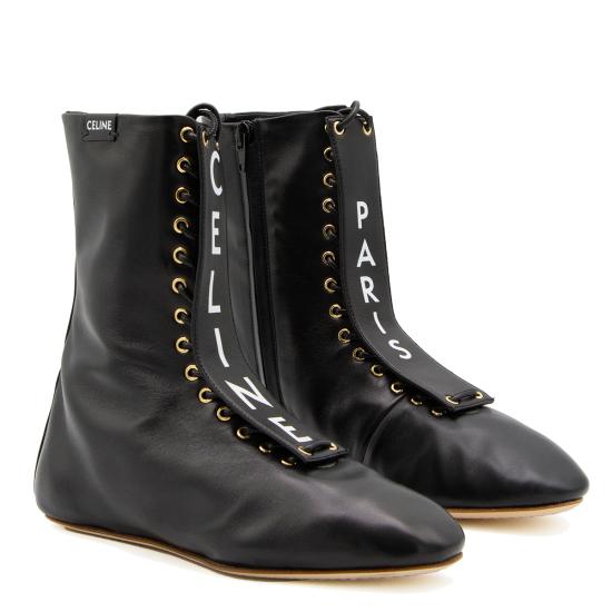 26SS 셀린느 발레 하이 레이스업 부츠 366535272C 38NO BLACK - CELINE