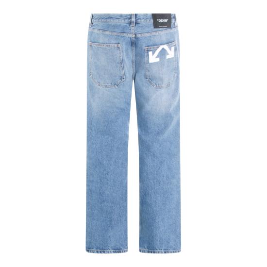 26SS 오프화이트 데님 팬츠 OMYA18JS26 DEN0024000 MEDIUM BLUE - OFF WHITE
