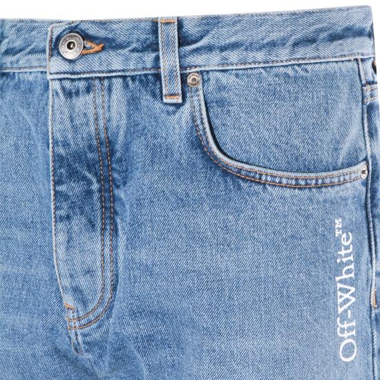 26SS 오프화이트 데님 팬츠 OMYA18JS26 DEN0024000 MEDIUM BLUE - OFF WHITE